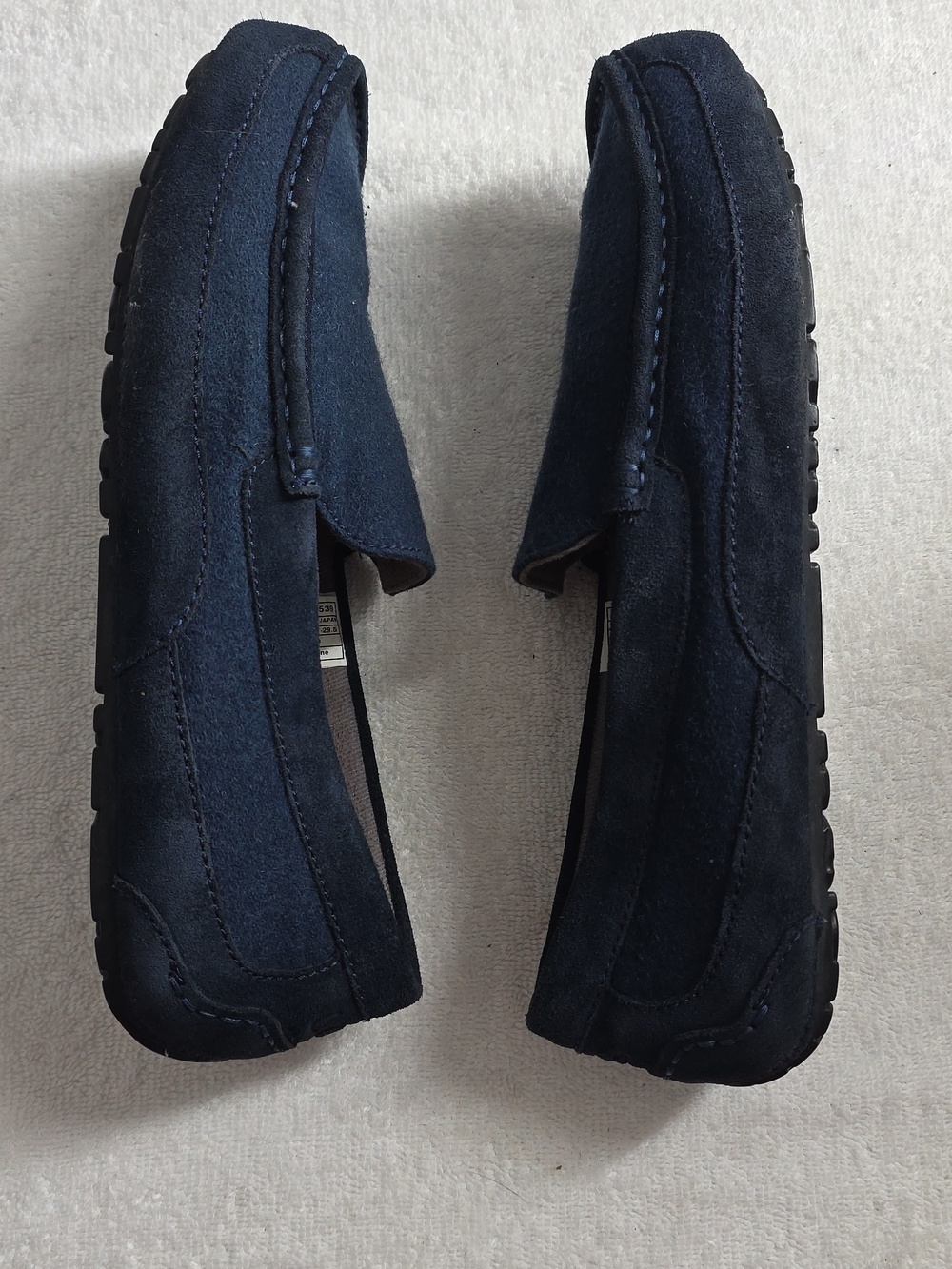 Ugg Australia Mens 12 Alder Navy Blue Driving Shearling Loafers Nice Clean Guc - Picture 11 of 16